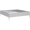 Rabattkant upphöjd galvaniserat stål vidaXL 100 x 100 x 26 cm – miniatyr 2