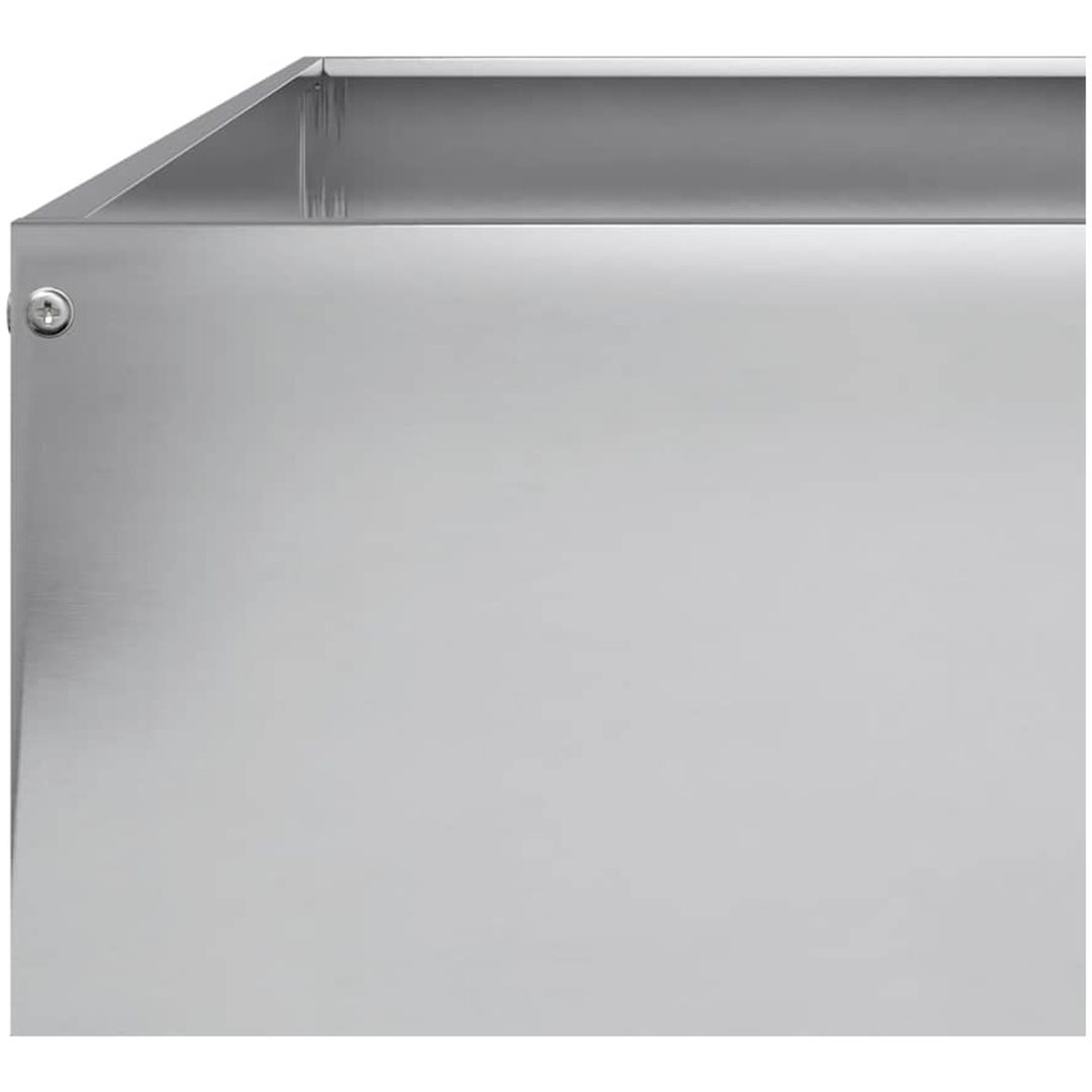 Rabattkant upphöjd galvaniserat stål vidaXL 100 x 100 x 26 cm – bild 7