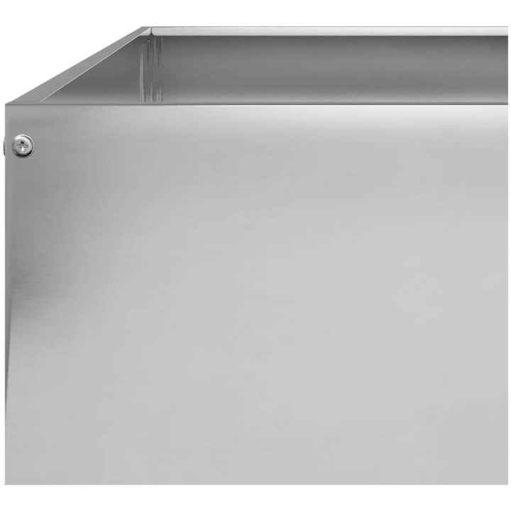 Rabattkant upphöjd galvaniserat stål vidaXL 100 x 100 x 26 cm – bild 7