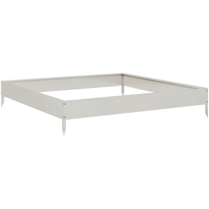 Rabattkant upphöjd rostfritt stål vidaXL 100 x 100 x 18.5 cm – bild 2
