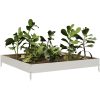 Rabattkant upphöjd rostfritt stål vidaXL 100 x 100 x 18.5 cm – miniatyr 3
