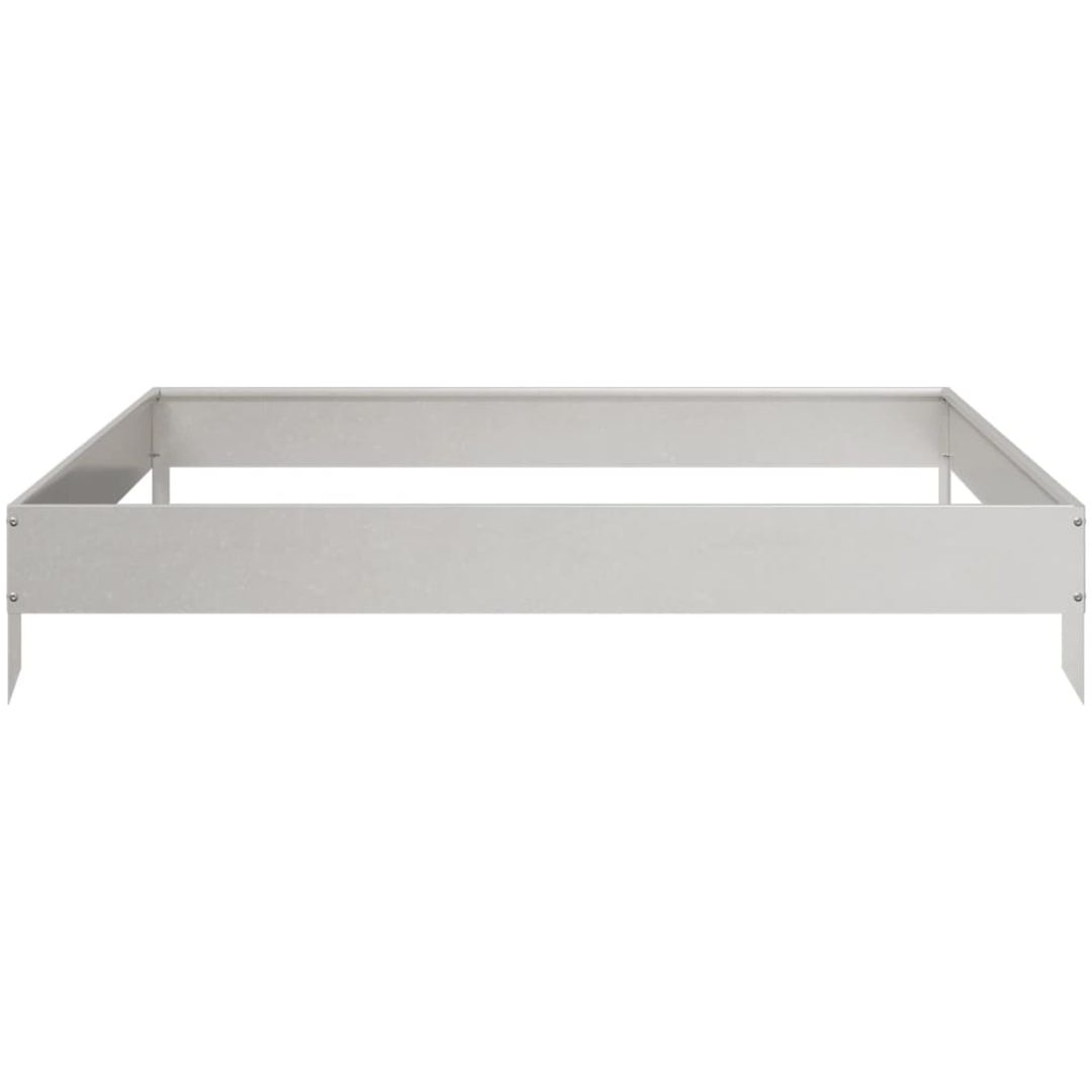 Rabattkant upphöjd rostfritt stål vidaXL 100 x 100 x 18.5 cm – bild 4