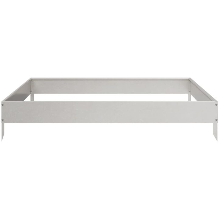 Rabattkant upphöjd rostfritt stål vidaXL 100 x 100 x 18.5 cm – bild 4
