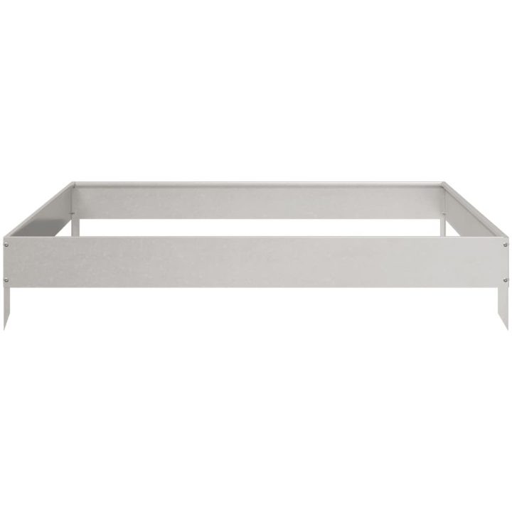 Rabattkant upphöjd rostfritt stål vidaXL 100 x 100 x 18.5 cm – bild 5