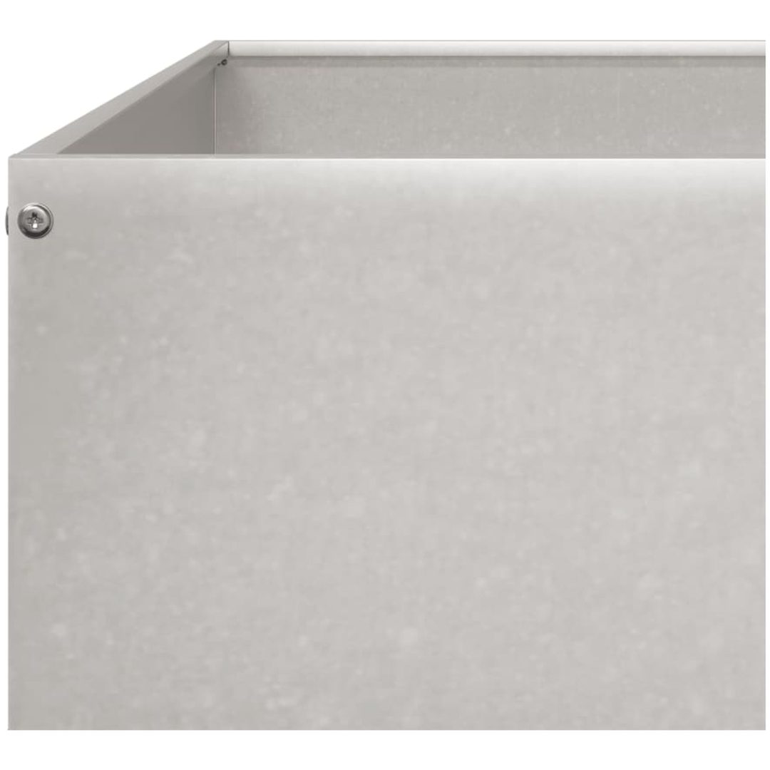 Rabattkant upphöjd rostfritt stål vidaXL 100 x 100 x 18.5 cm – bild 7