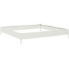 Rabattkant upphöjd vit stål vidaXL 100 x 100 x 18.5 cm – miniatyr 2