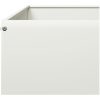 Rabattkant upphöjd vit stål vidaXL 100 x 100 x 18.5 cm – miniatyr 7