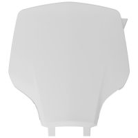 RACETECH Front Number Plate - White