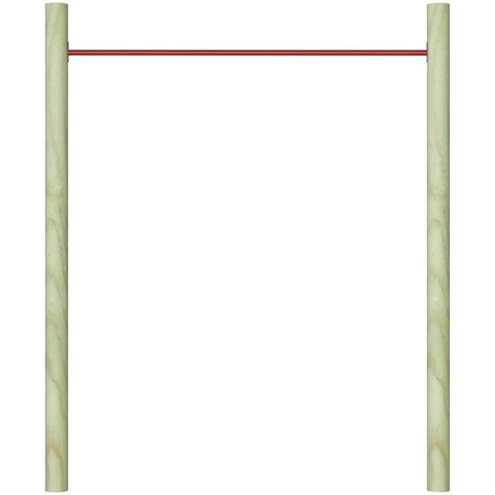 Räck 125 cm stål röd vidaXL – bild 5