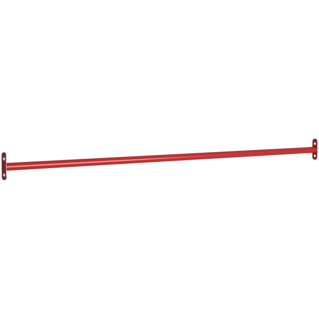 Räck 125 cm stål röd vidaXL