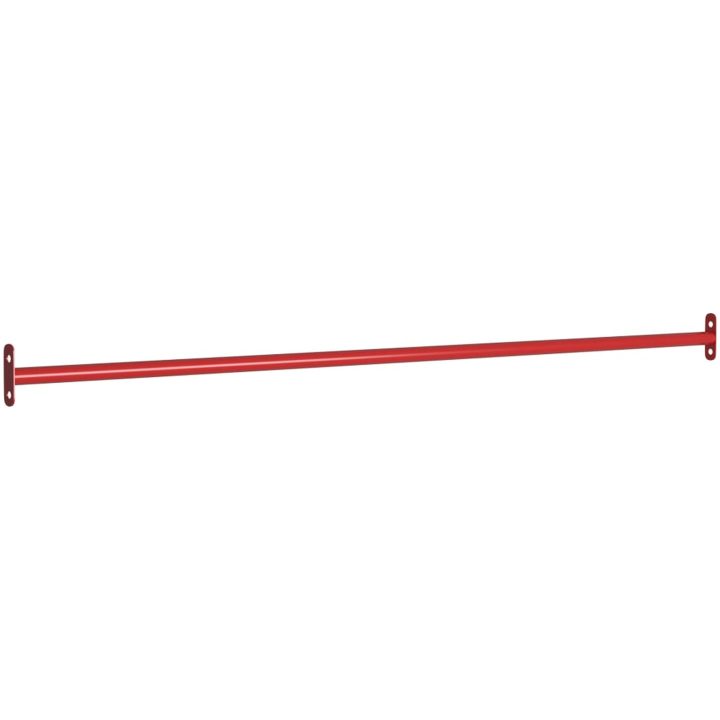 Räcken 2 st 125 cm stål röd vidaXL – bild 2