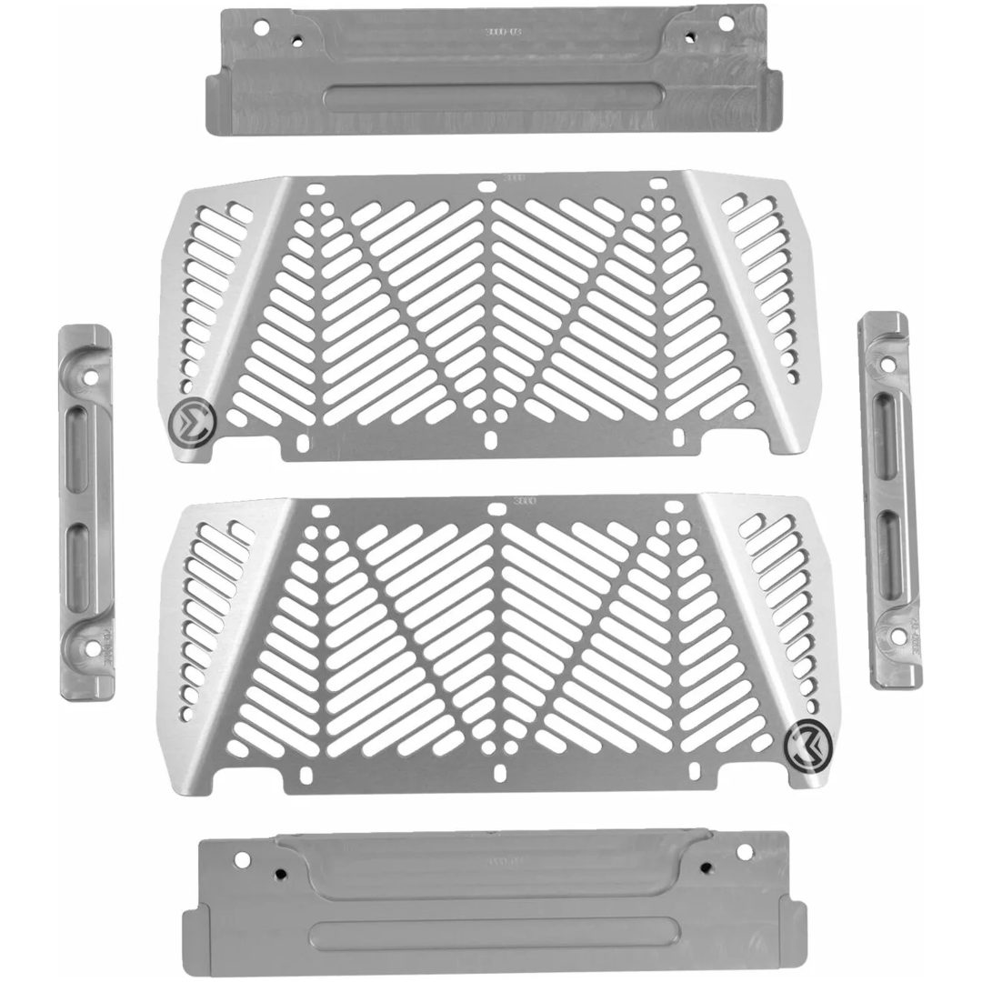 Radiatorskydd Billet Silver MOOSE RACING