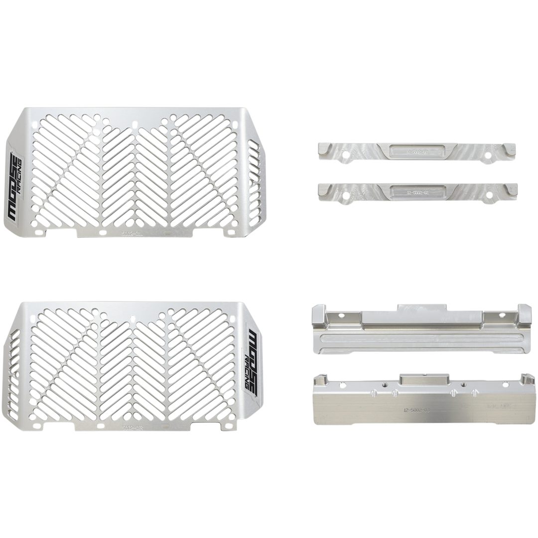 Radiatorskydd Billet Silver MOOSE RACING Kylarskydd – bild 5