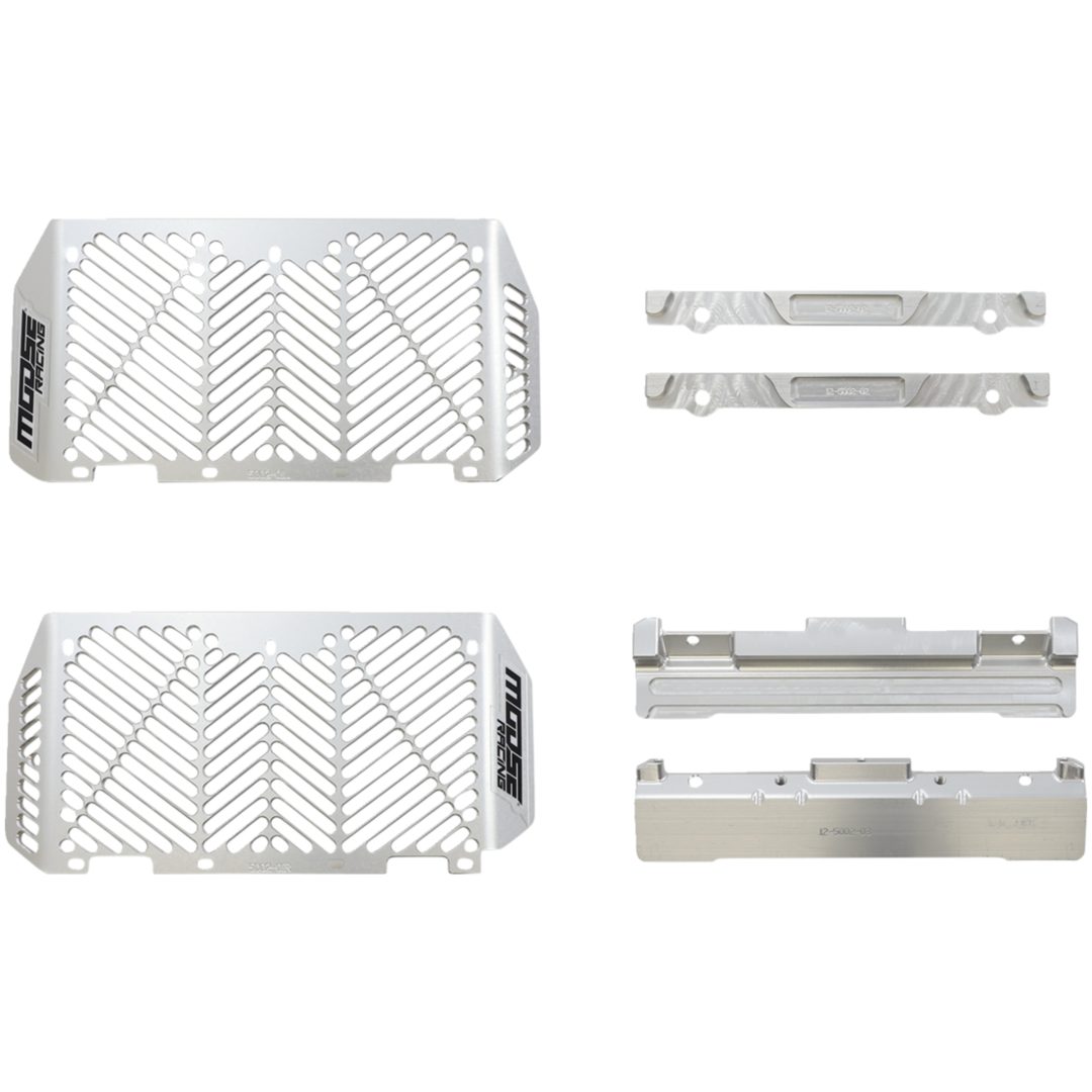 Radiatorskydd Billet Silver MOOSE RACING Kylarskydd