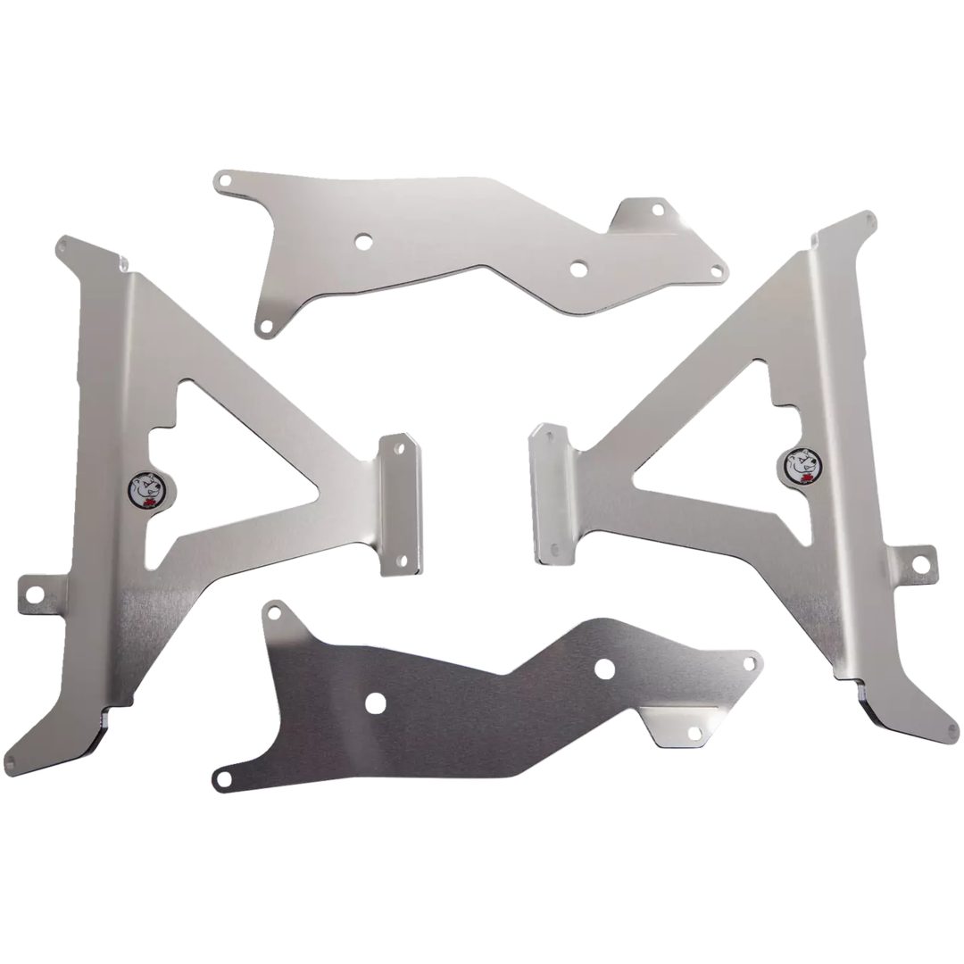 Radiatorstag Aluminium/röd/silver AXP RACING