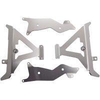Radiatorstag Aluminium/röd/silver AXP RACING