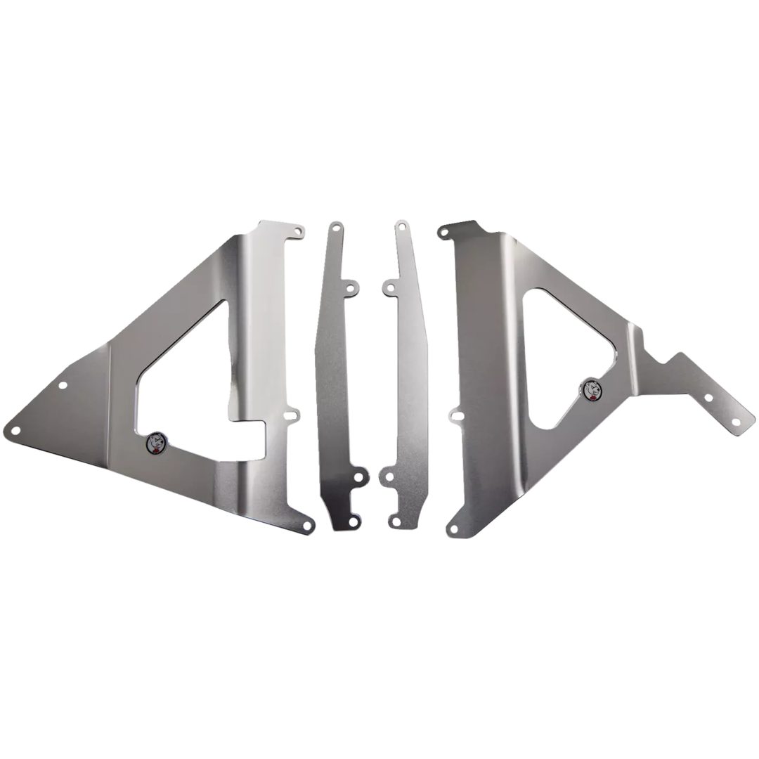 Radiatorstag Aluminium/röd/silver AXP RACING