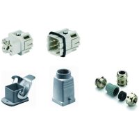 Rak kabelinföring, metall HDC-KIT-HA, 4 pol, 250V, 10A, Storlek 1 Weidmüller