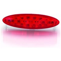 Rear Light LED Small Model Red w/ License Plate Light Universal BIHR