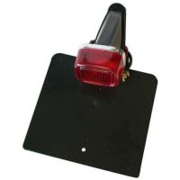 Rear Light w/ License Plate Holder Black Yamaha TY Type Universal V PARTS