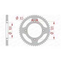 Rear sprocket AFAM Steel Standard - 420