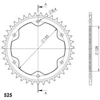 Rear Sprocket Steel RFE-613:40 SUPERSPROX