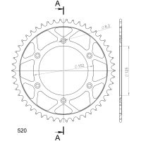 Rear Sprocket Steel RFE-8000:51 SUPERSPROX