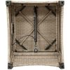 Reclinerstol med Kudde Beige Poly Rattan vidaXL 56 x 66 x 95 cm – miniatyr 9