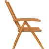Reclining Garden Chairs 4 pcs Massivt Akaciaträ vidaXL Medium – miniatyr 6