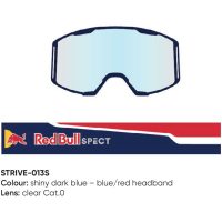 Red Bull Strive MX Goggles Single lens Blue/Red clear SPECT