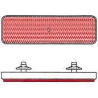 red rectangular retro-reflector V PARTS