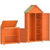 Redskapsbod 2 delar honungsbrun massiv furu vidaXL – miniatyr 8