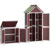 Redskapsbod 2 delar mocka massiv furu vidaXL – miniatyr 8