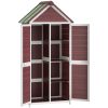 Redskapsbod 2 delar mocka massiv furu vidaXL – miniatyr 10