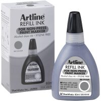REFILL 437A ARTLINE NON-PRESS PAINT MARKER GRÅ 60ML