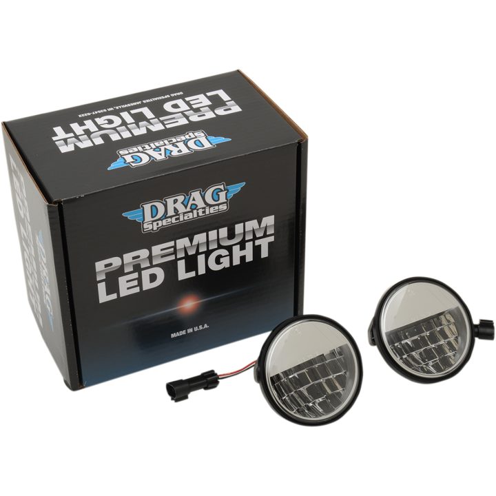 Reflektorlampor Led Premium 4.5" Klar/Vit DRAG SPECIALTIES 4.5" – bild 2