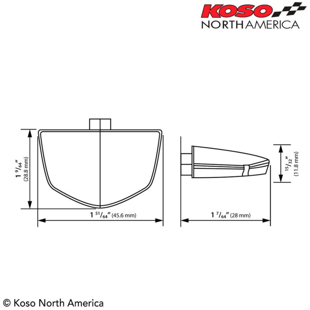 Registreringsskyltbelysning Led E-mark KOSO NORTH AMERICA Nummerskyltslampa – bild 4