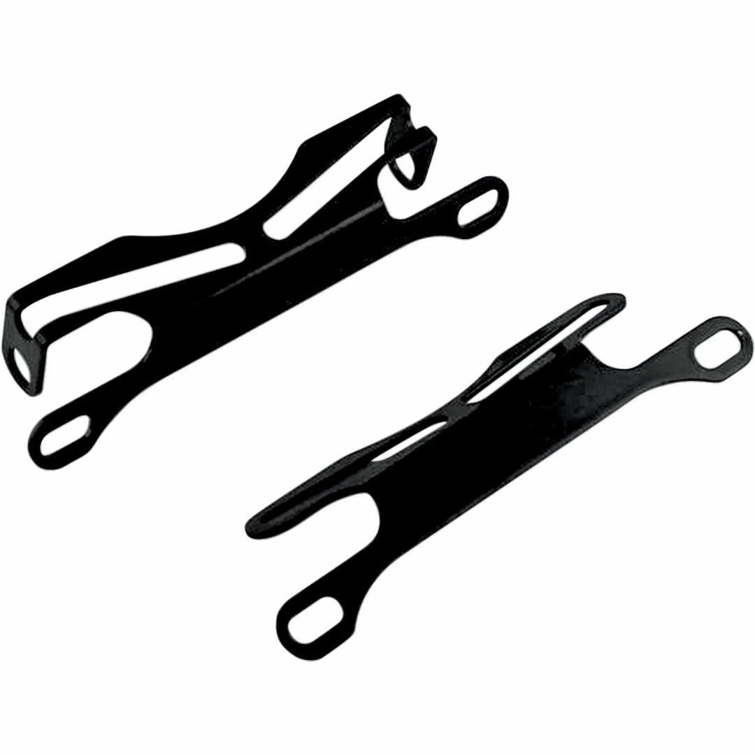 Registreringsskyltfäste med blinkers Svart POWERSTANDS RACING