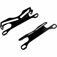Registreringsskyltfäste med blinkers Svart POWERSTANDS RACING