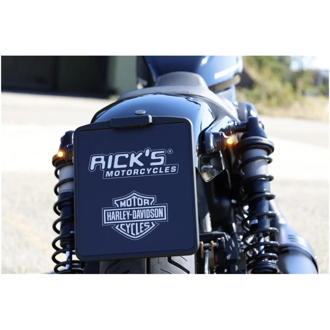 Registreringsskylthållare Center Svart Matt RICK'S MOTORCYCLES – bild 4