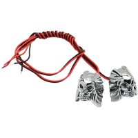 Registreringsskylthållare Skull Led Krom K&S Technologies