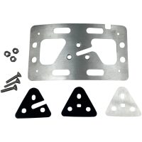 Registreringsskylthållare Ultra-Lite Low Profile Borstad Aluminium CUSTOM DYNAMICS