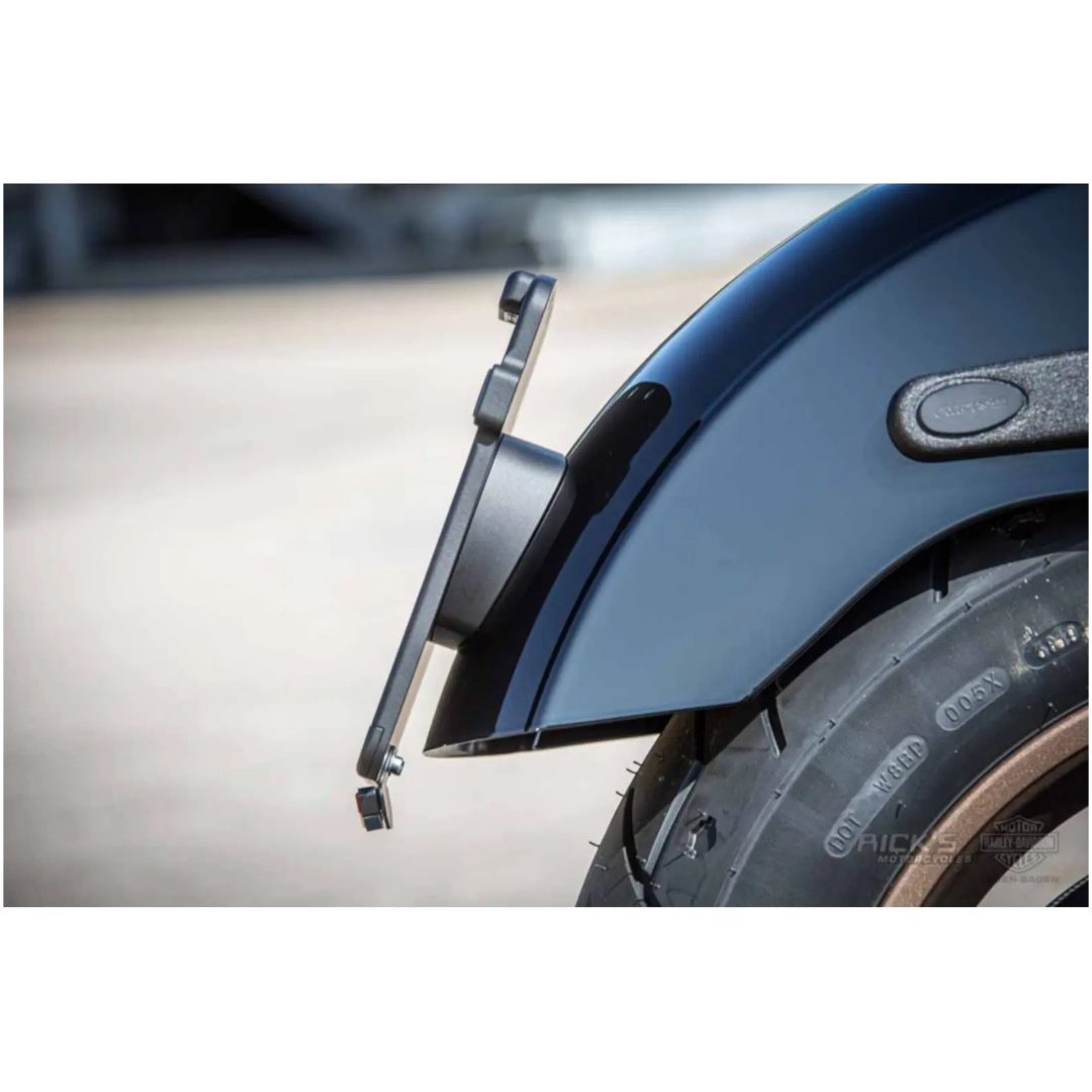 Registreringsskyltshållare Adapter Svart Matt Aluminium RICK'S MOTORCYCLES – bild 2