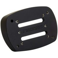 Registreringsskyltshållare Adapter Svart Matt Aluminium RICK'S MOTORCYCLES