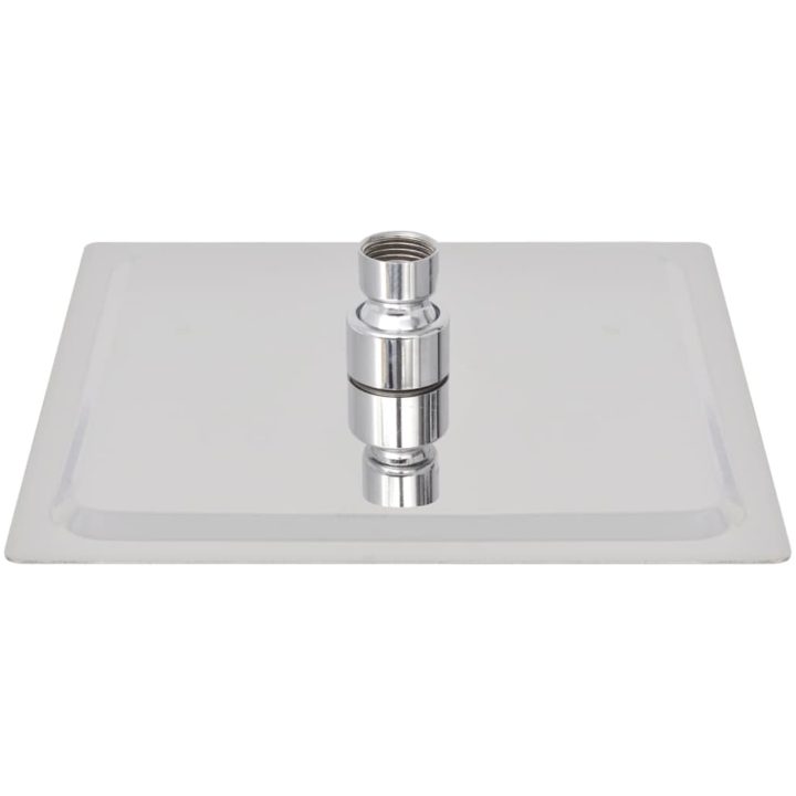 Regnduschhuvud 2 st rostfritt stål vidaXL 20 x 20 cm – bild 4
