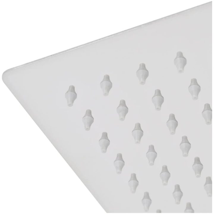 Regnduschhuvud 2 st rostfritt stål vidaXL 20 x 20 cm – bild 5