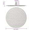 Regnduschhuvud rostfritt stål 304 runt vidaXL ⌀25 cm – miniatyr 11