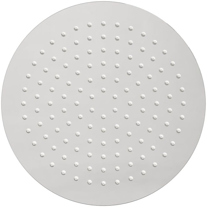 Regnduschhuvud rostfritt stål 304 runt vidaXL ⌀25 cm – bild 7