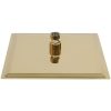 Regnduschhuvud rostfritt stål fyrkantigt guld vidaXL 20 x 20 cm – miniatyr 3
