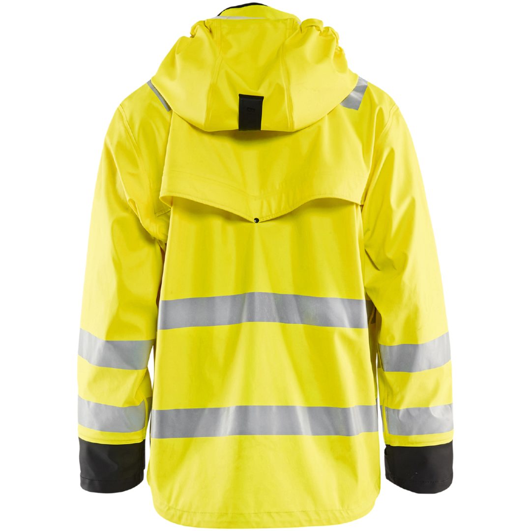 Regnjacka 43022003 Hi-Vis Gul / Svart BLÅKLÄDER REGNJACKA 43022003 GUL/SVA XS – bild 2